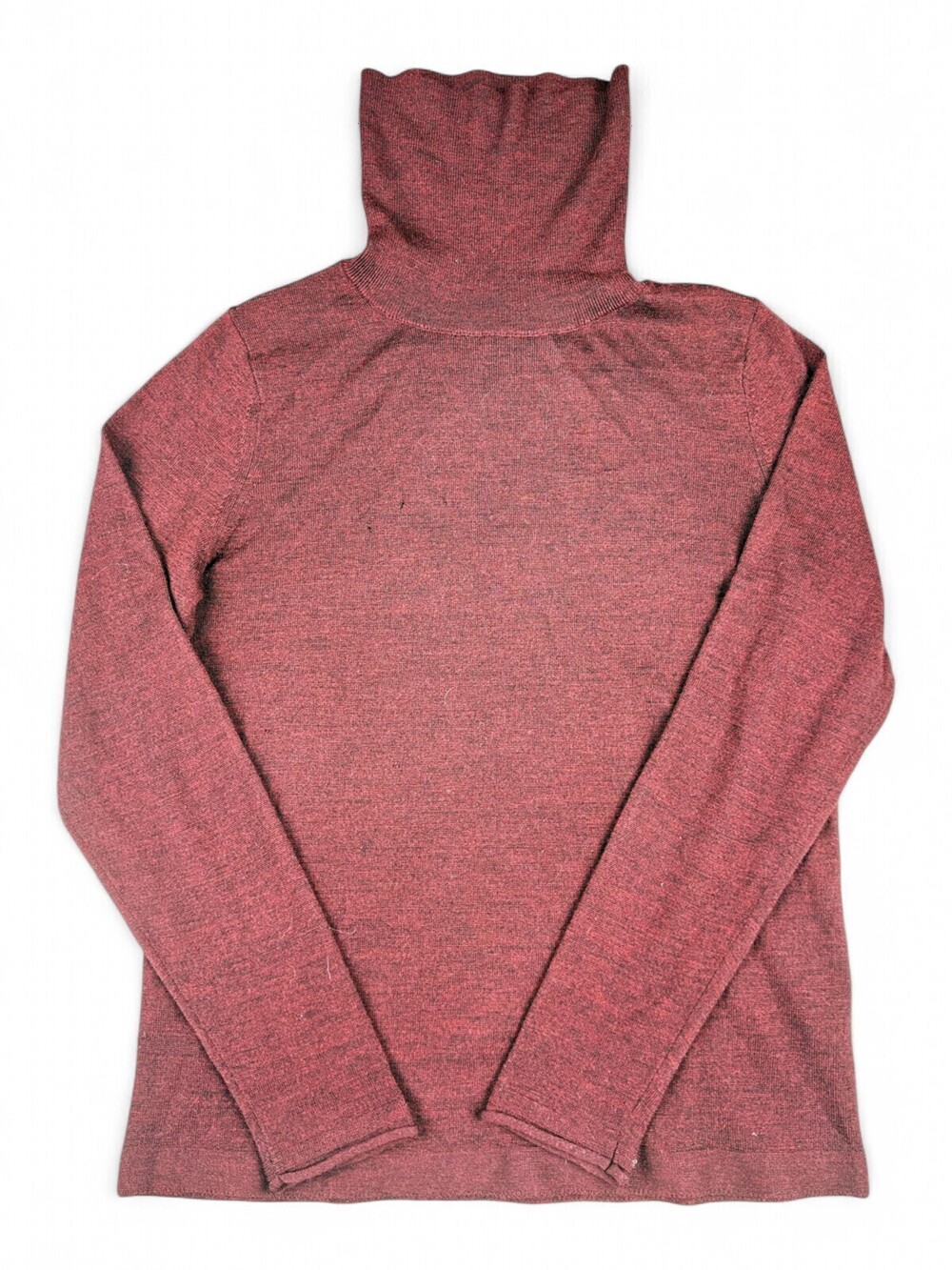 Banana Republic 100% Merino Turtleneck Sweater S Burgundy